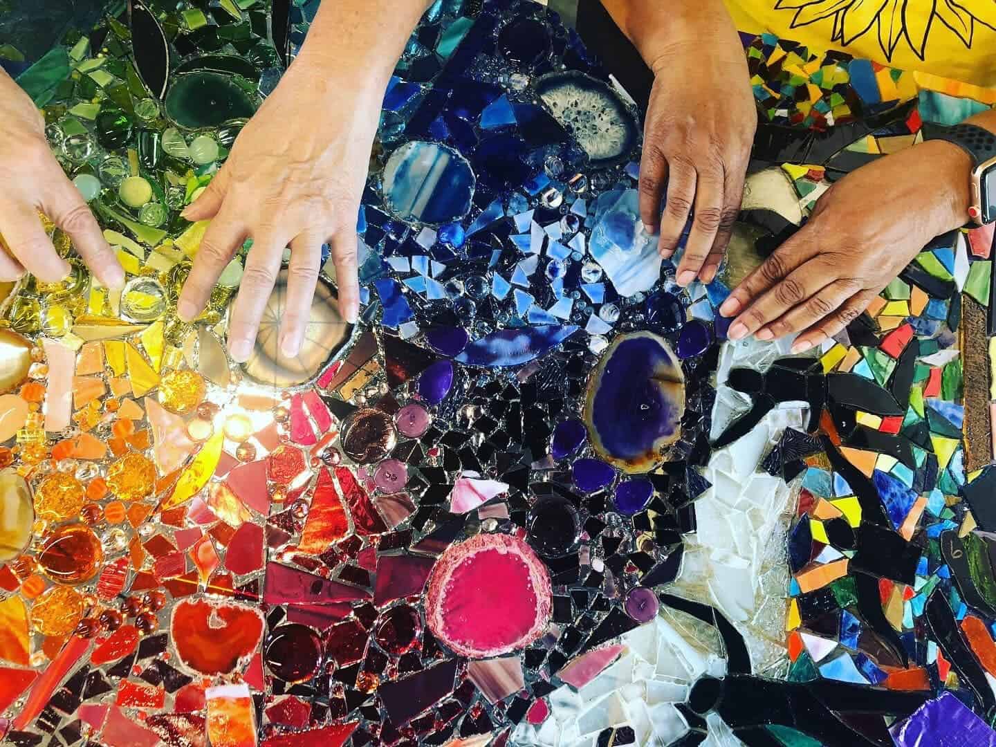 glass mosaic work